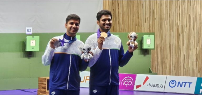 Dhillon, Patil Secure Double Podium as Indian Shooters Win Three-Medal Haul at Asian Games