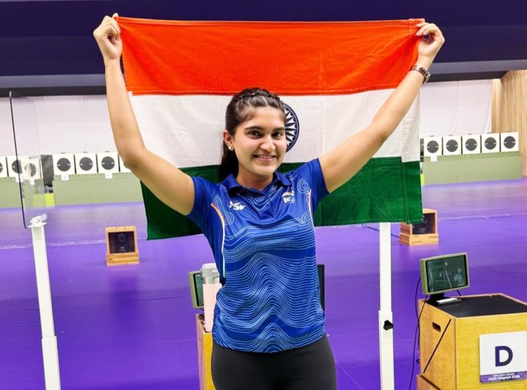 Esha Singh Battles Through Five Shoot-Offs to Win Silver in 25m Pistol at Asian Games