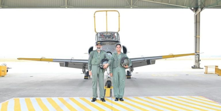 AIR CHIEF MARSHAL AP SINGH FLIES WITH NCC AIR WING CADET